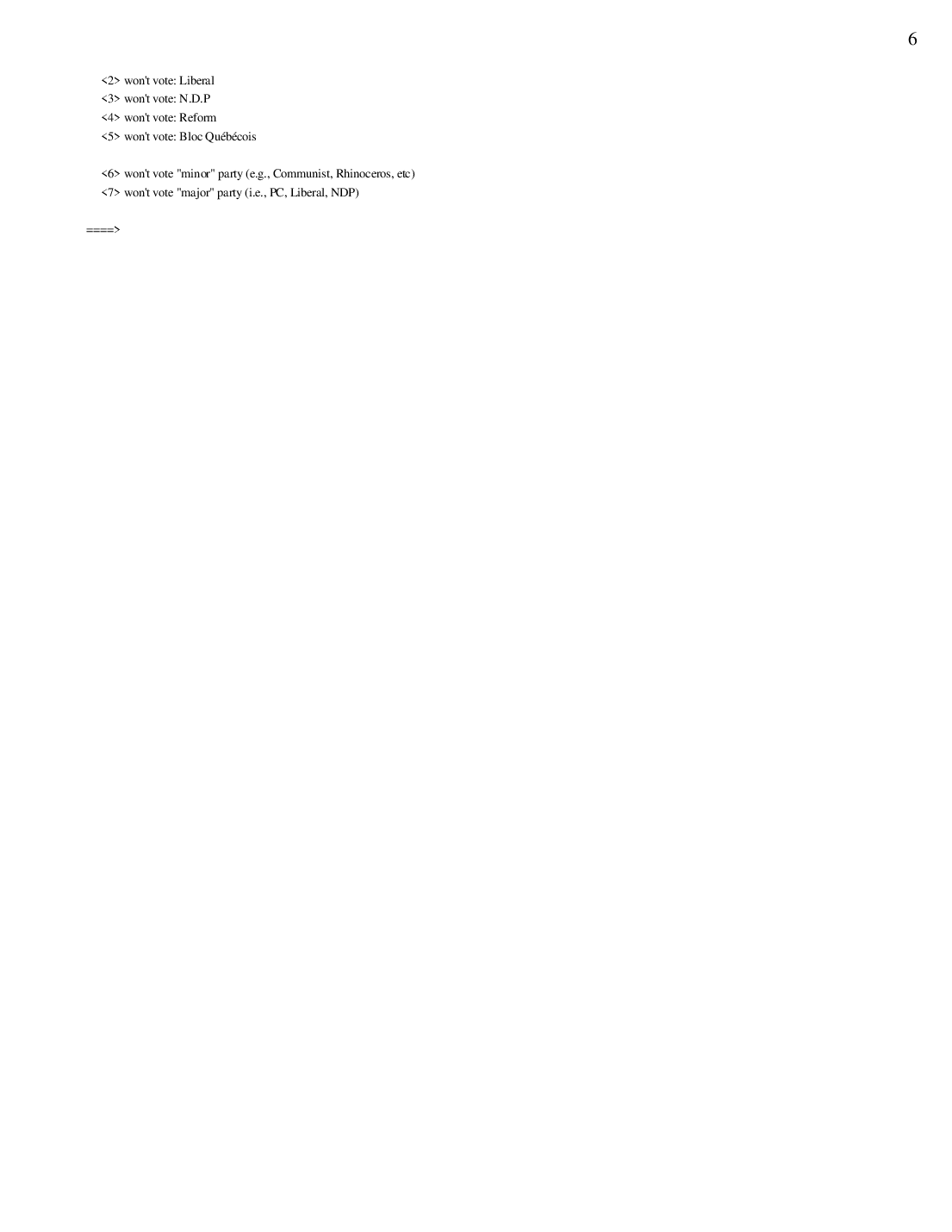 Codebook 1993, page 6