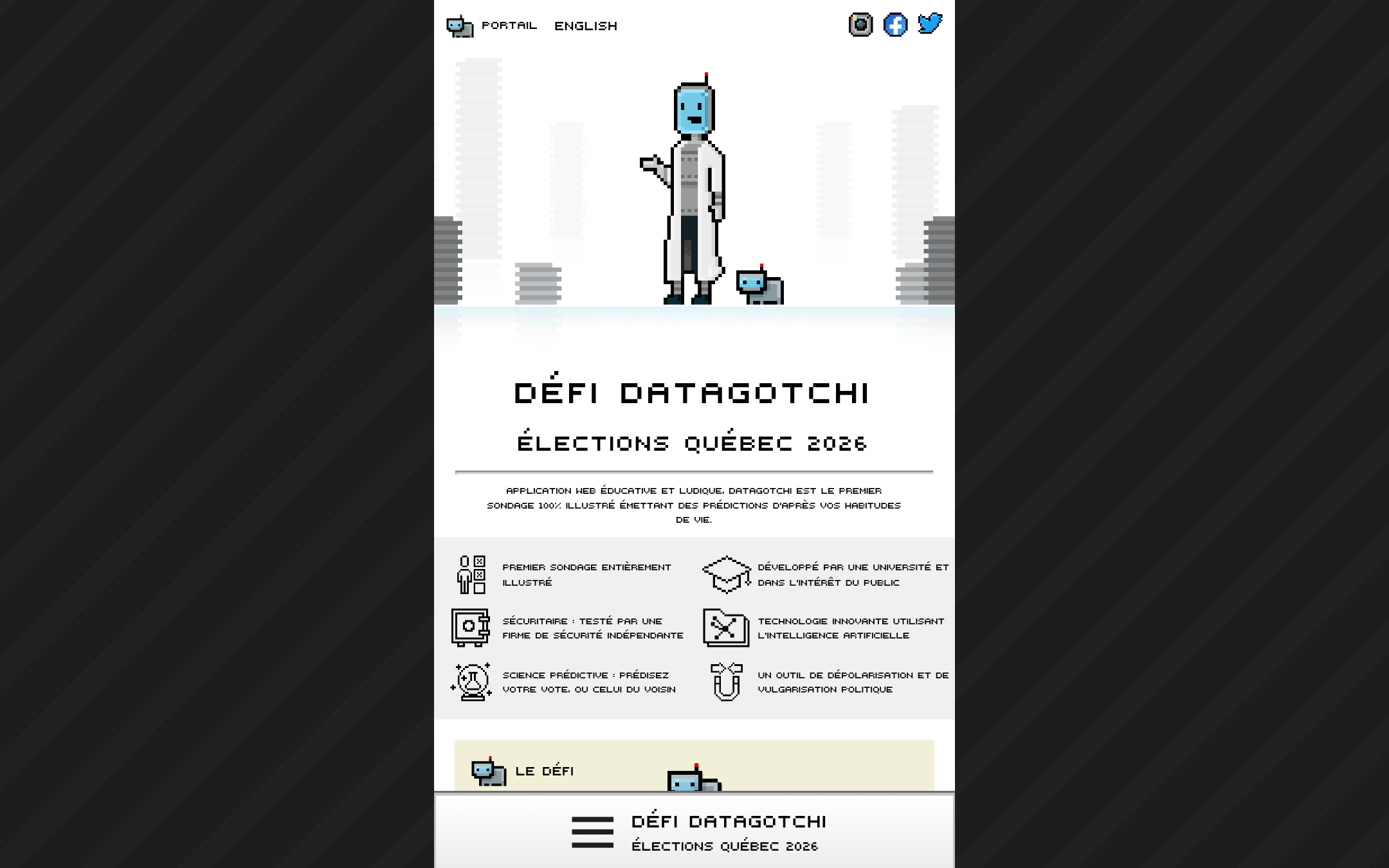 Capture d'écran de Datagotchi